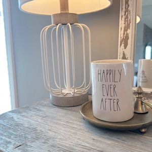 Brand New unburned Rae Dunn “Happily Ever After” wedding cake scented candle